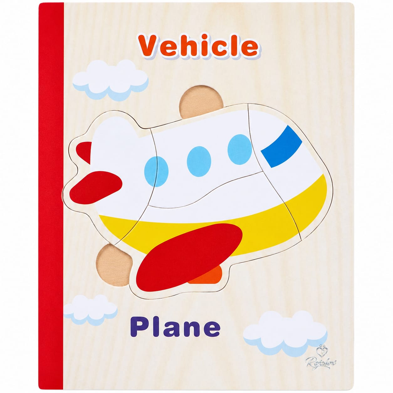 Wooden book puzzle toy