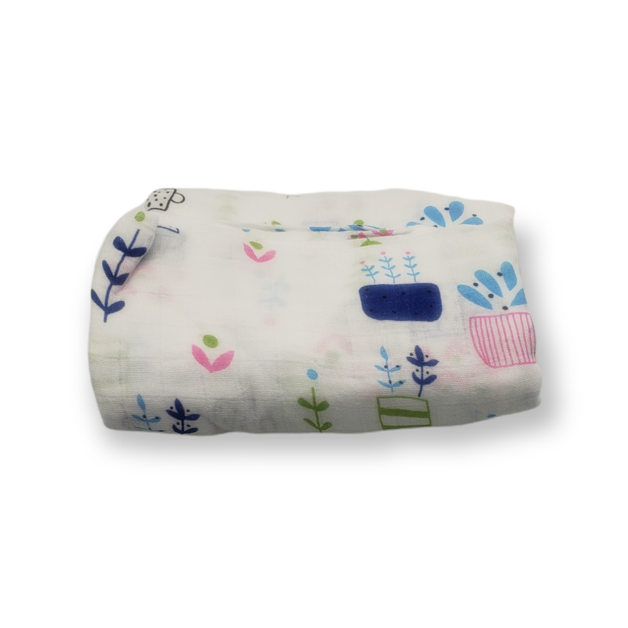Soft Plant Printed Baby Swaddle Blanket - Baby Essentials Online