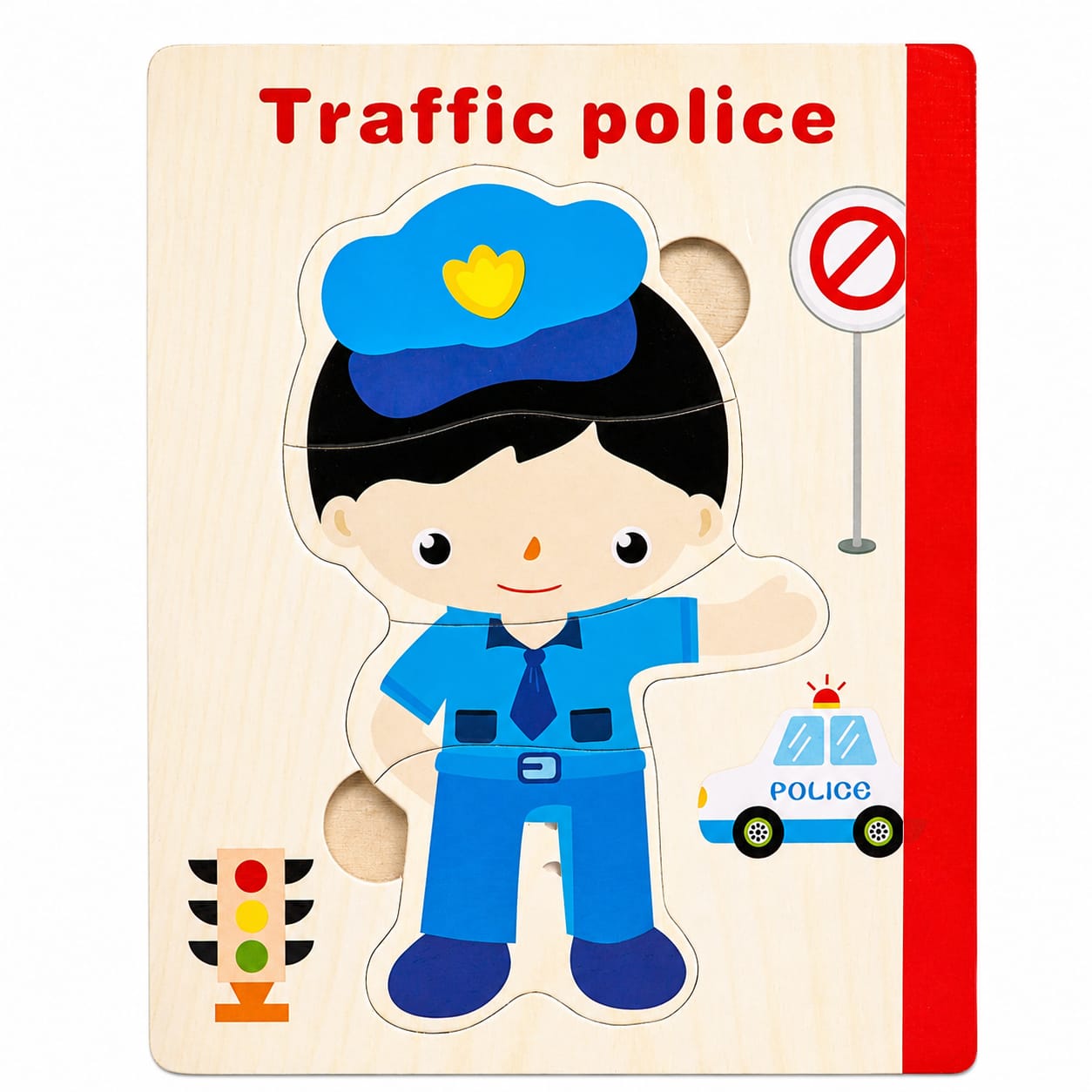 Wooden book puzzle toy