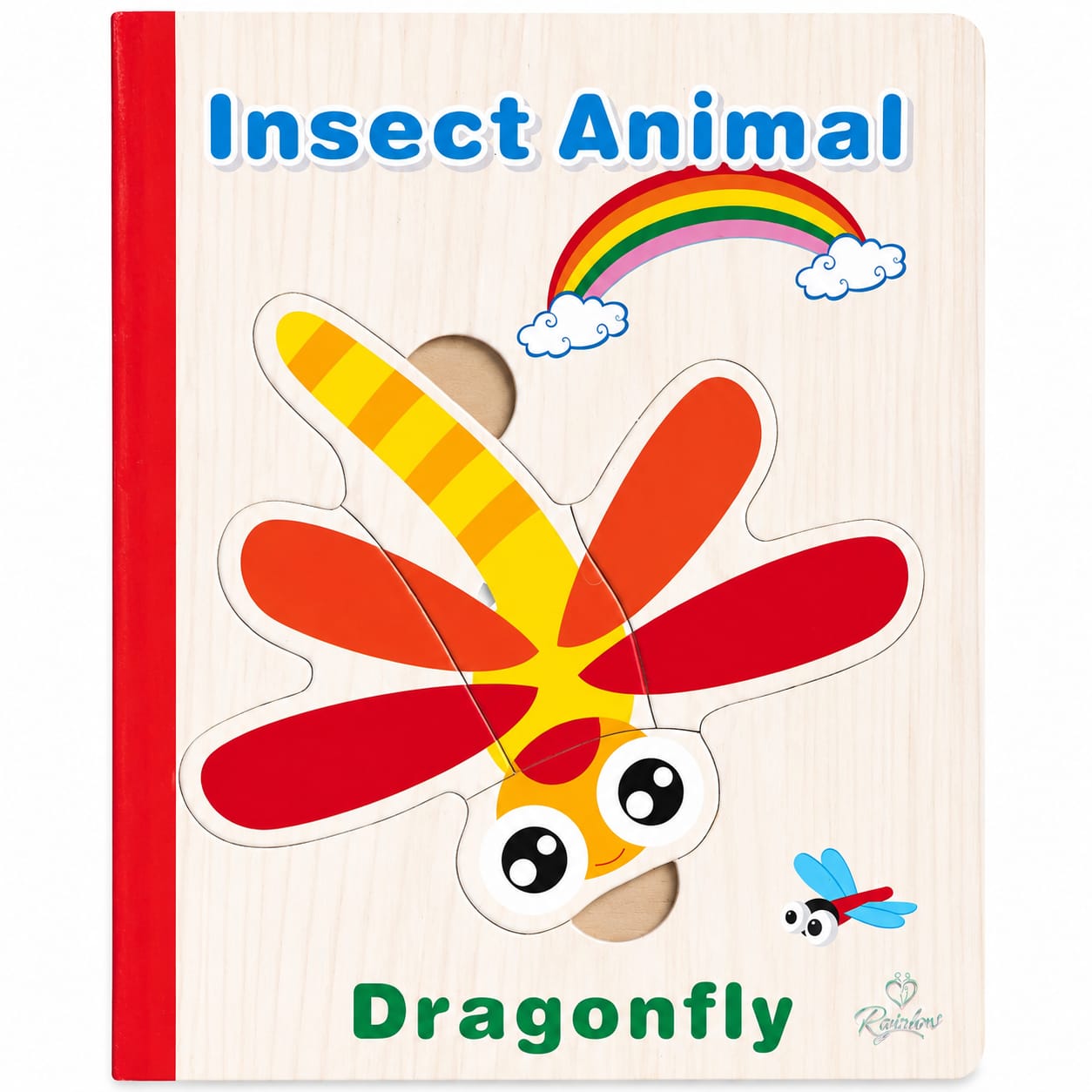 Wooden book puzzle toy
