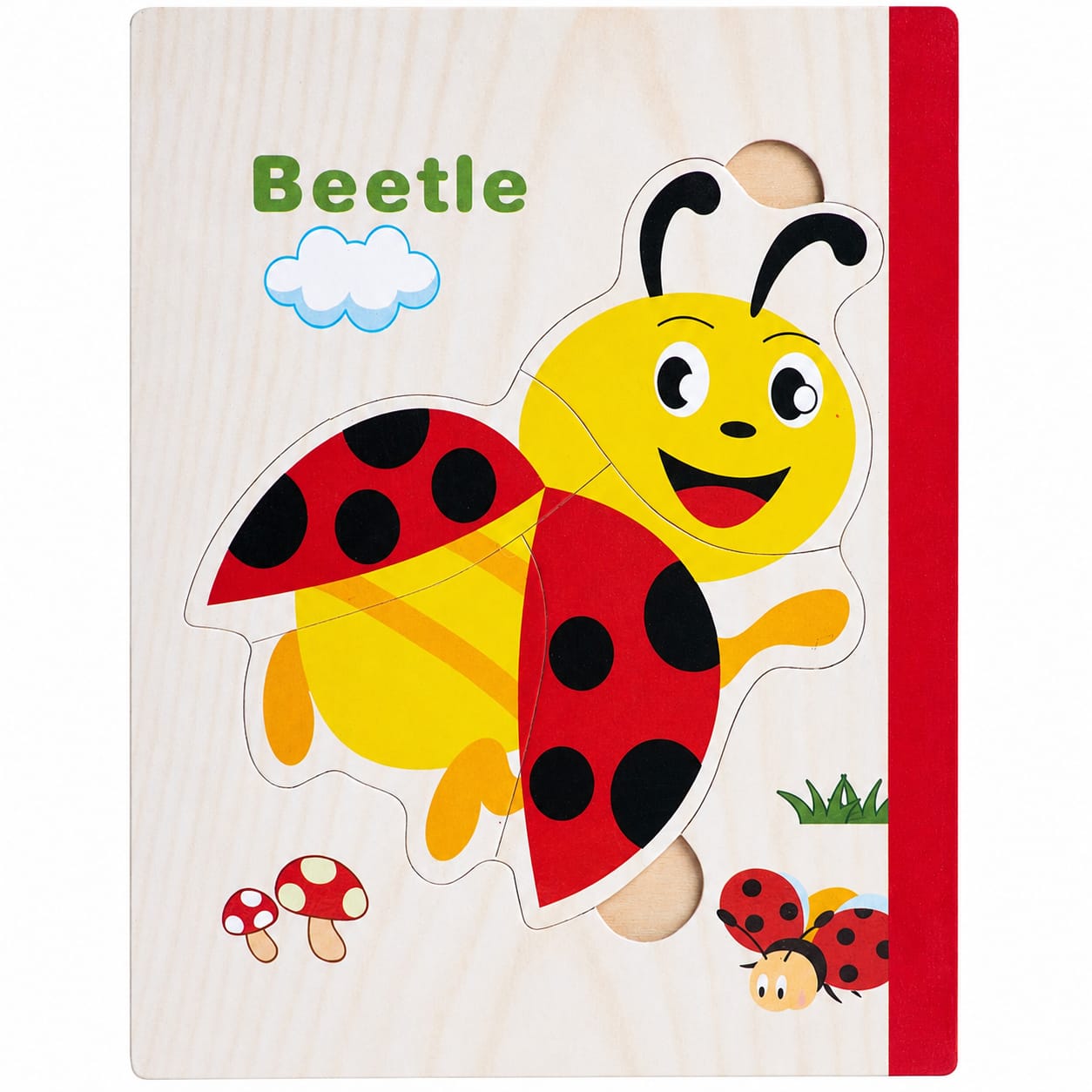 Wooden book puzzle toy