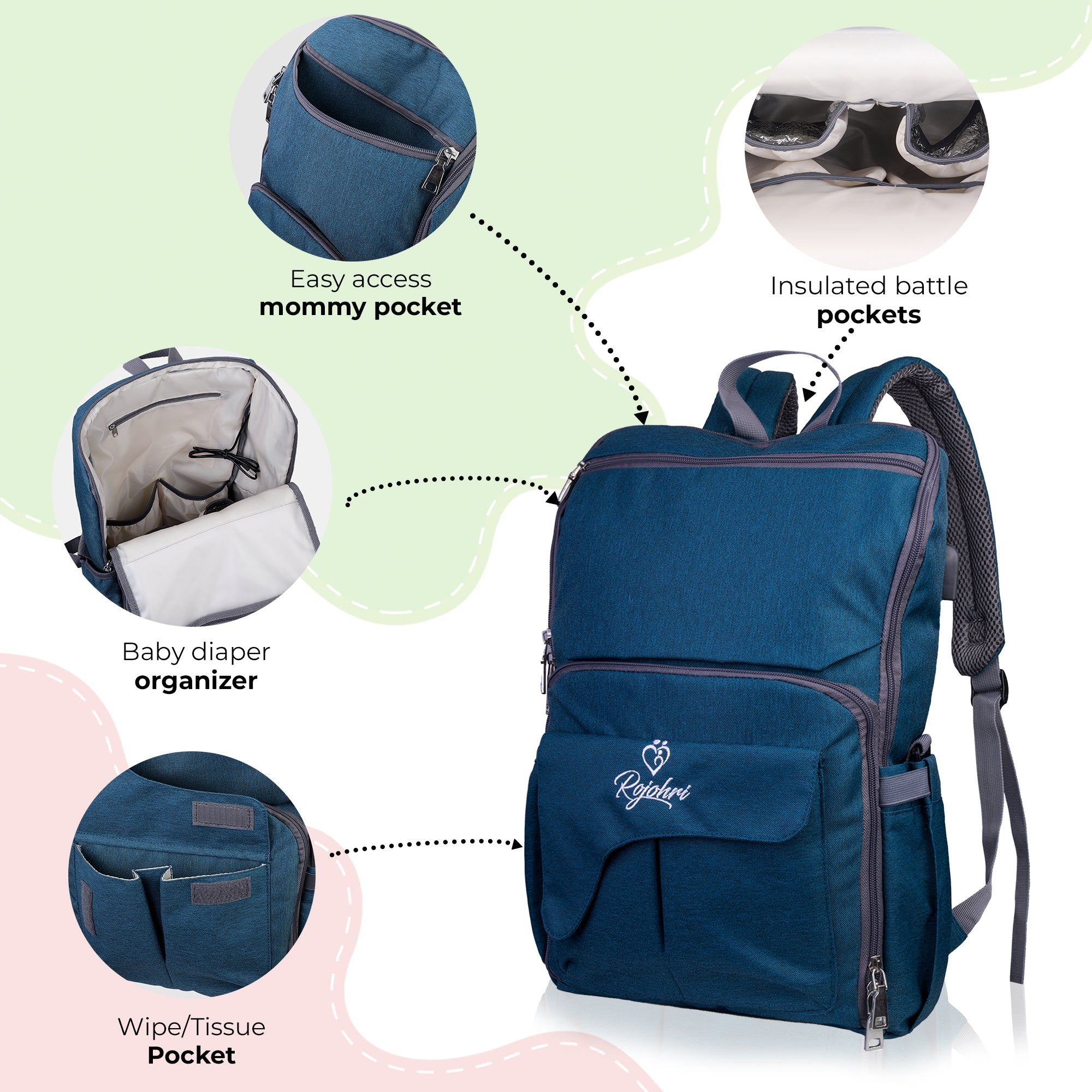Sailor Blue Baby Diaper Backpack - Mom Essentials 2025 Online