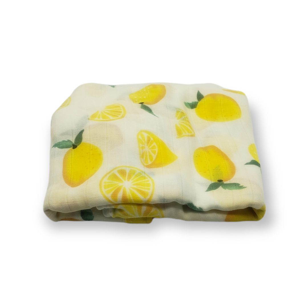 Baby Swaddle Blanket--Lemon